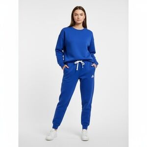 Adidas Sweatpants Womens Size 2X Semi Lucid Blue Multi Sport Joggers Drawstring